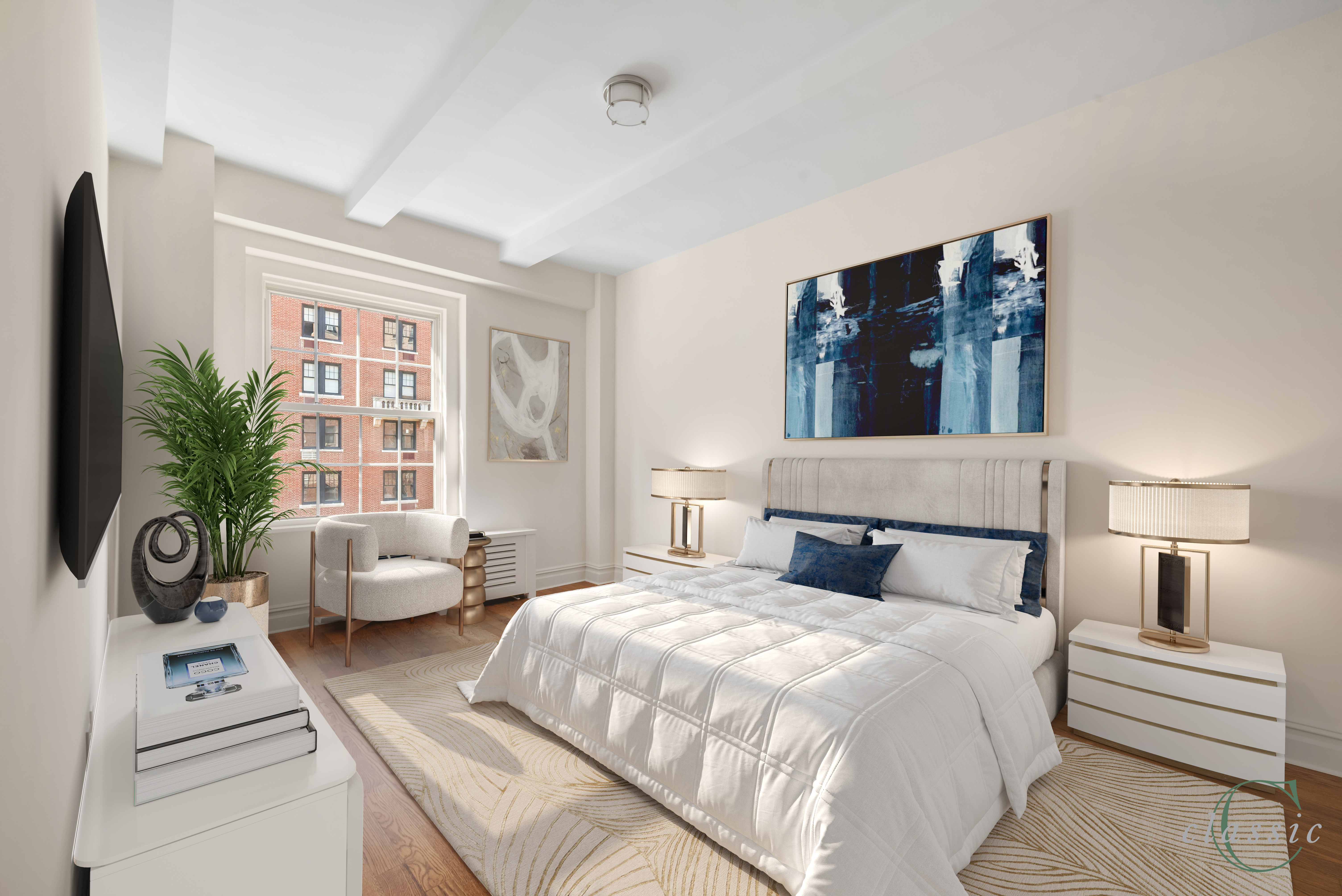 25_Fifth_Ave_7F_Bedroom_1_Staged